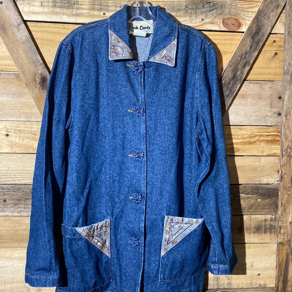 Rock Candy California Long Denim Jacket Size M